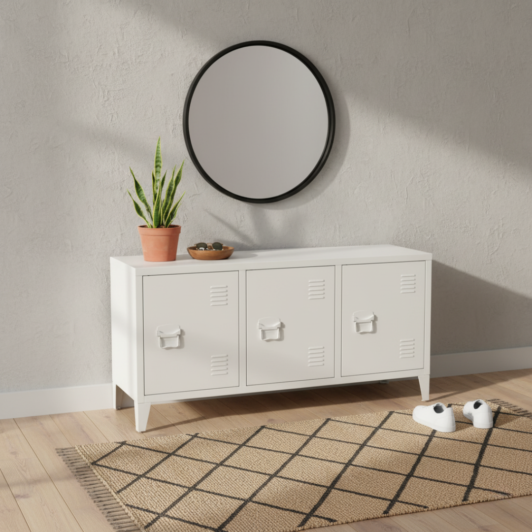 3-Section Horizontal Metal Locker/Organizer