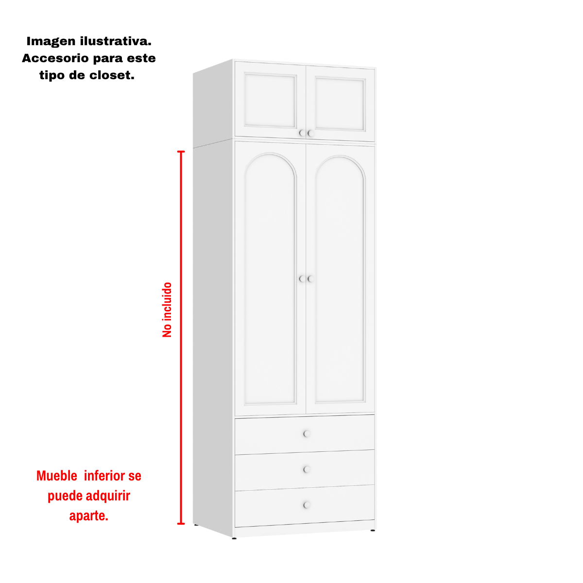 Módulo superior / Extensión de Closet