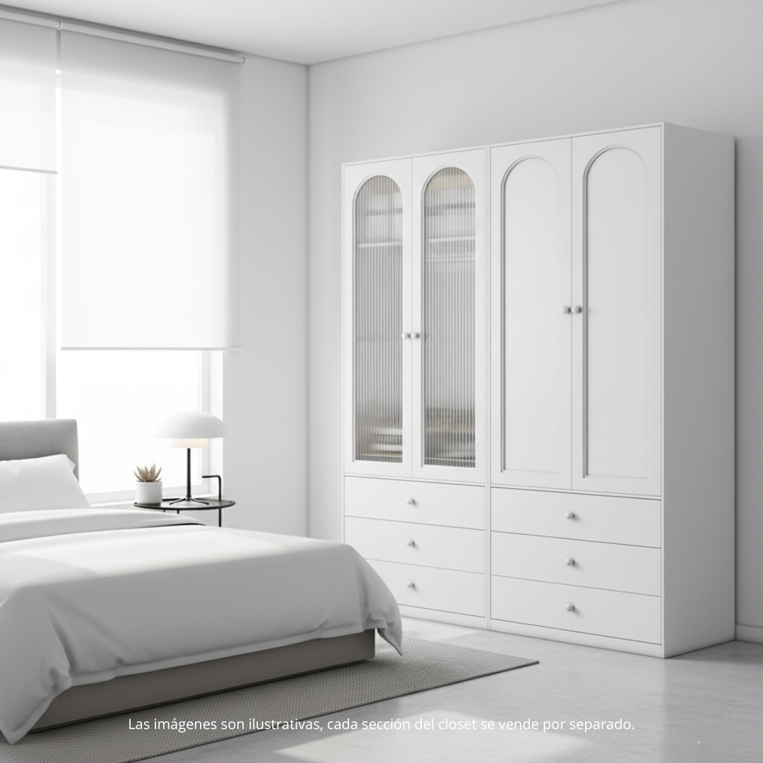 Armario Ropero Closet Metálico De 2 Puertas Con Colgador
