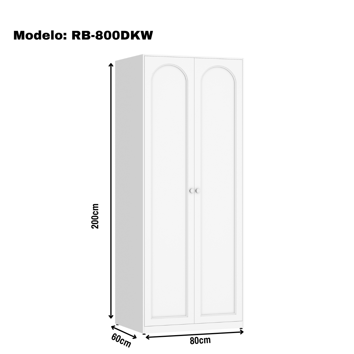 Armario Ropero Closet Metálico De 2 Puertas Con Colgador