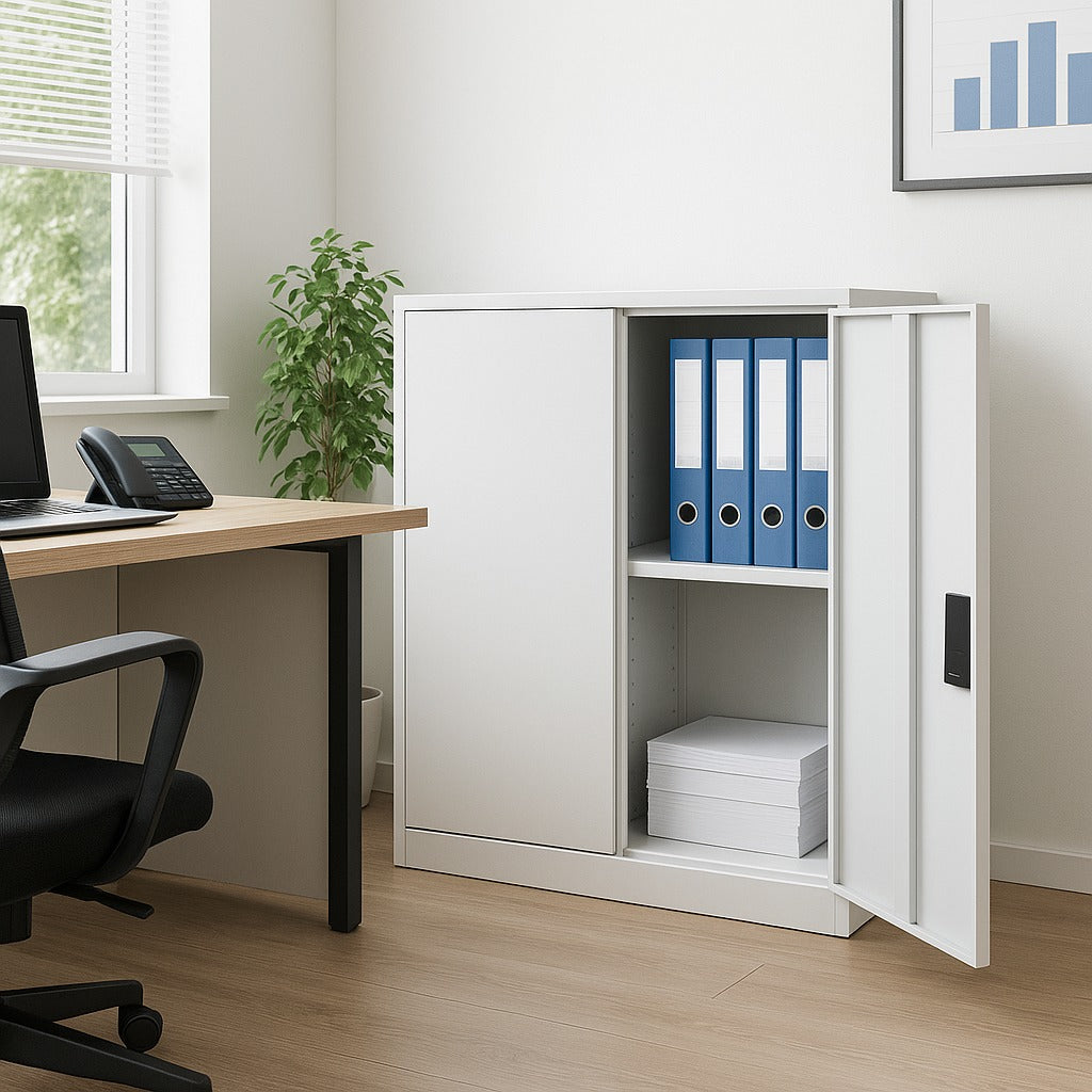 Archivero Alacena Estante De Metal Con Puertas