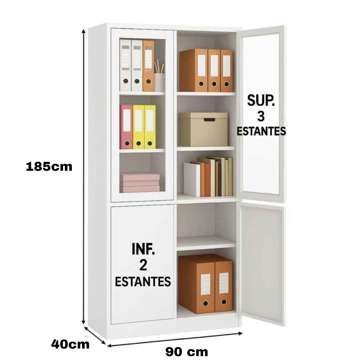 Archivero Closet Metálico con puertas