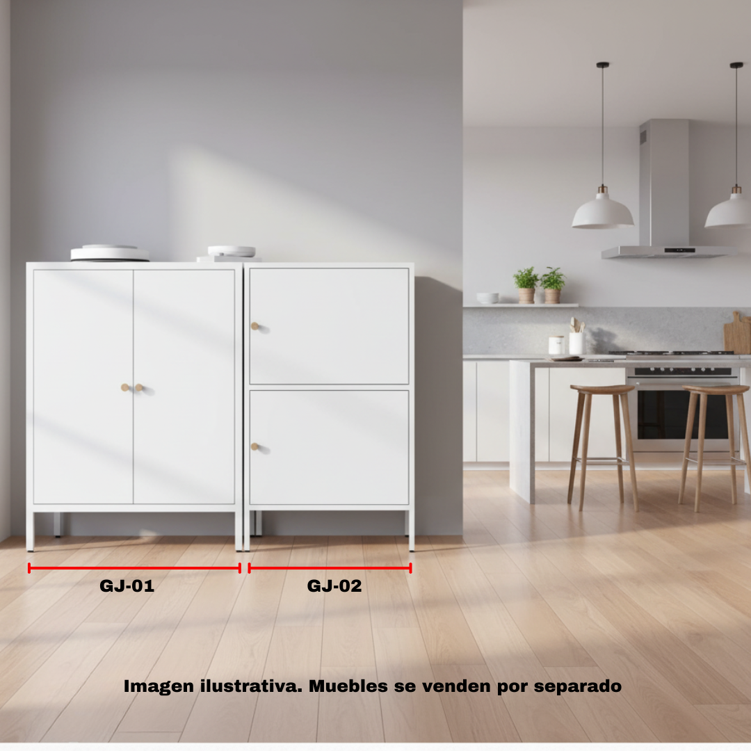 Archivero metálico tipo alacena multifuncional