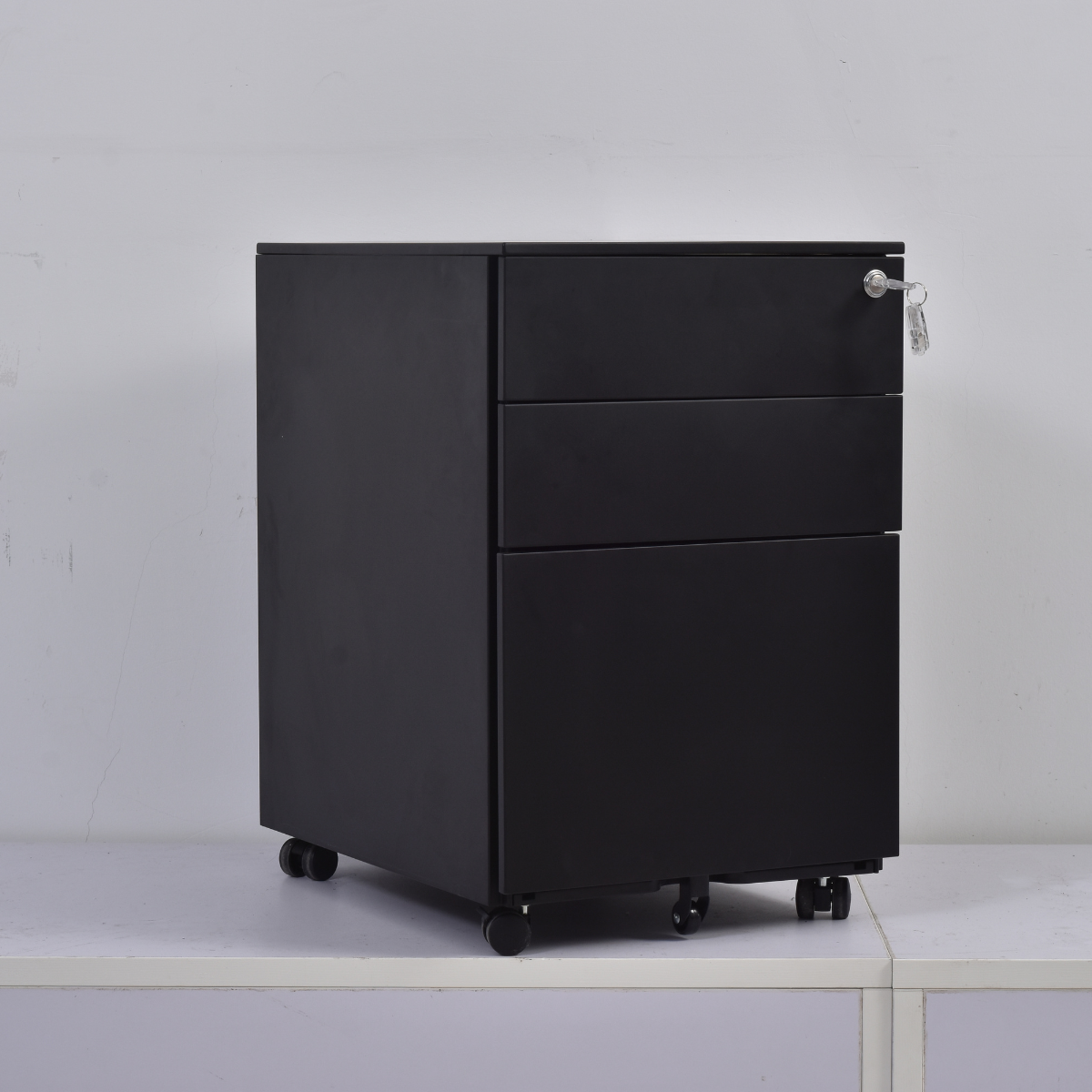 Archivero De 3 Cajones Con Llave Y Llantas - Modelo CK01