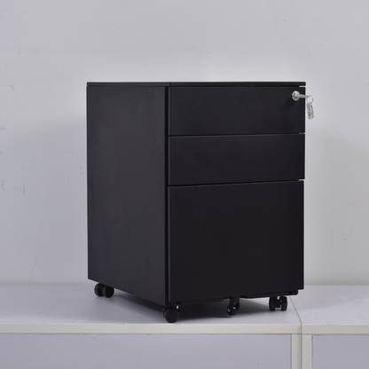 Archivero De 3 Cajones Con Llave Y Llantas - Modelo CK01