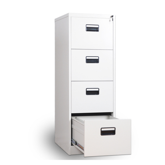Archivero de Metal con llave para Oficina 4 Gavetas