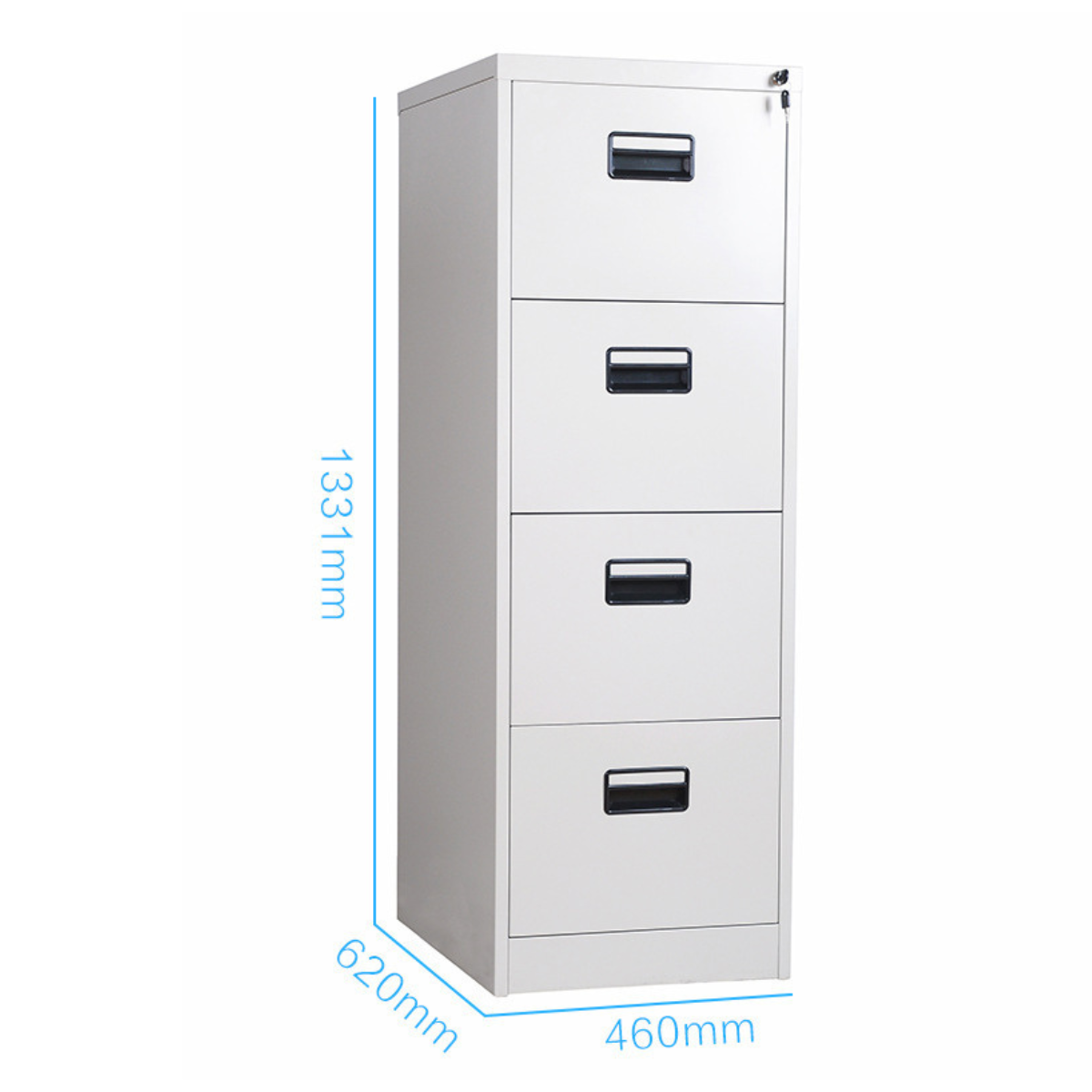 Archivero de Metal con llave para Oficina 4 Gavetas