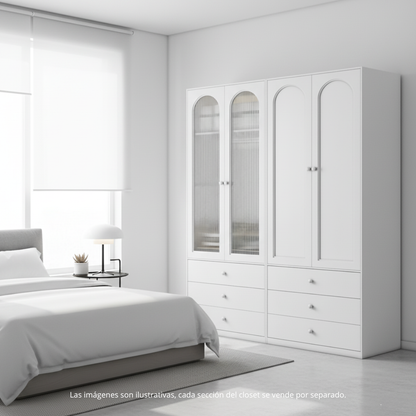 Armario Ropero Closet Metálico De 2 Puertas Con Colgador