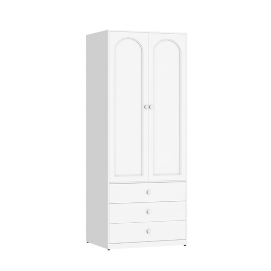 Ropero Closet Armario Metálico 2 Puertas Con Cajonera