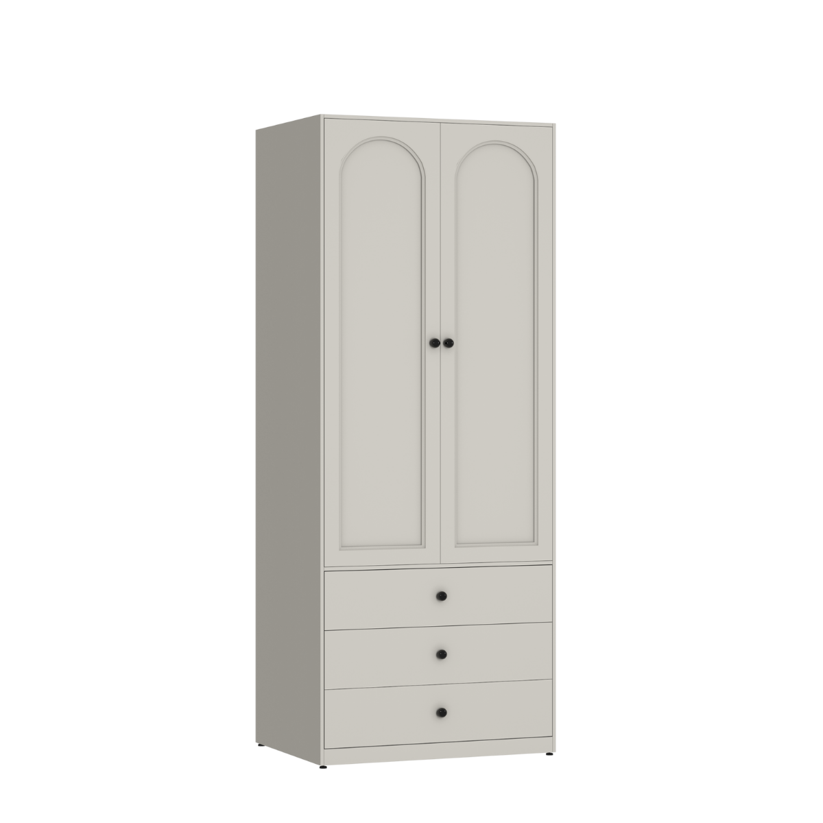 Ropero Closet Armario Metálico 2 Puertas Con Cajonera