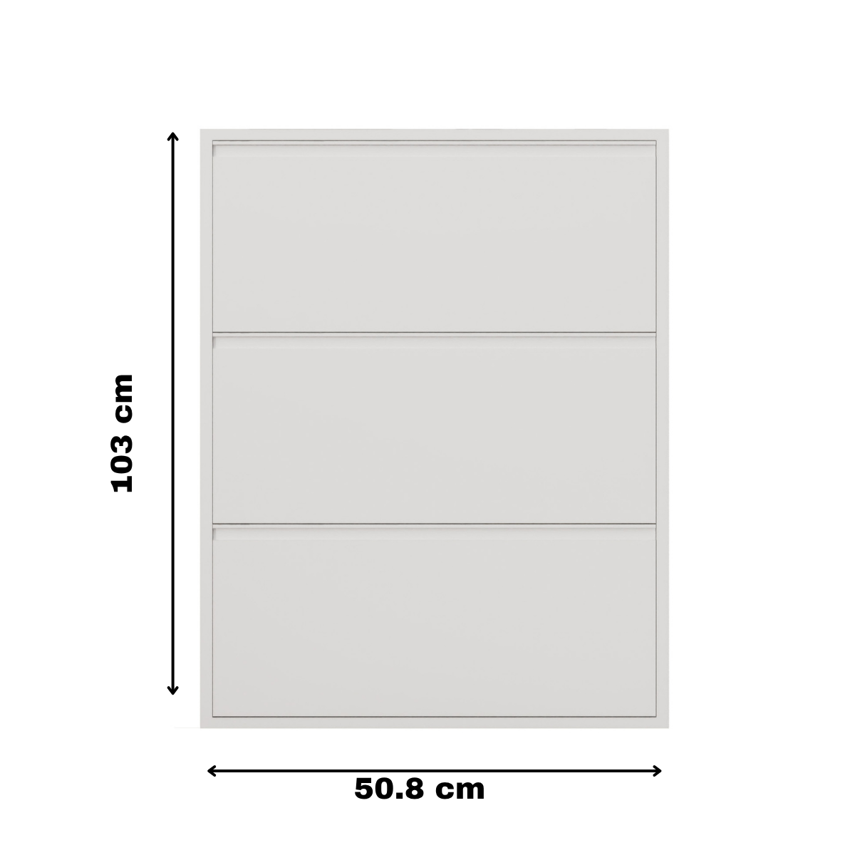 Modern Metal Shoe Rack Organizer with 3 Tiers - White