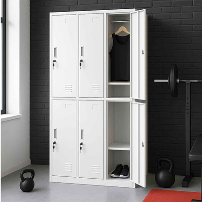 Casillero Locker Metálico 6 Puertas Llave Independiente