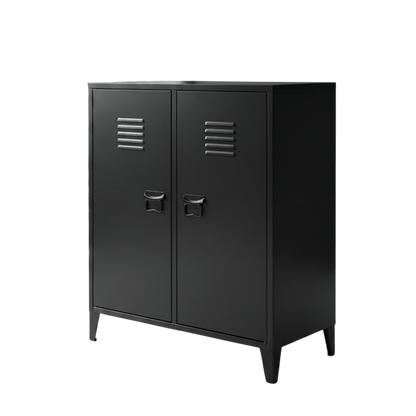 Locker/ Organizador metálico de 2 secciones 2 puertas