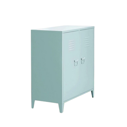 Locker/ Organizador metálico de 2 secciones 2 puertas