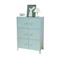 Locker/ Organizador horizontal metálico de 6 secciones