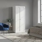 Armario Modular 2 Puertas 80cm FUERZA METAL | 200–240cm | White / Beige