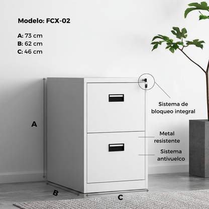 Archivero de Metal con llave  Oficina