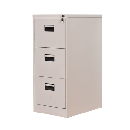 Metal Filing Cabinet with Lock, Office, 3 Drawers