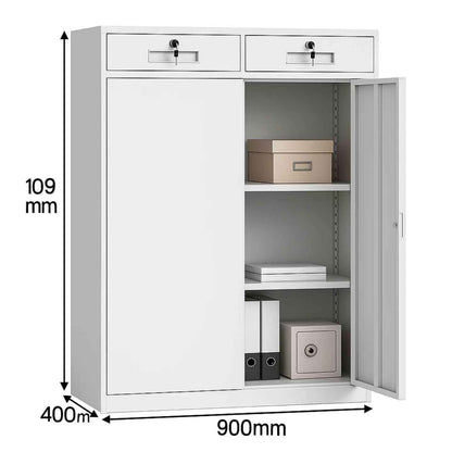 Gabinete Archivero Estante Con Puertas Y Cajones