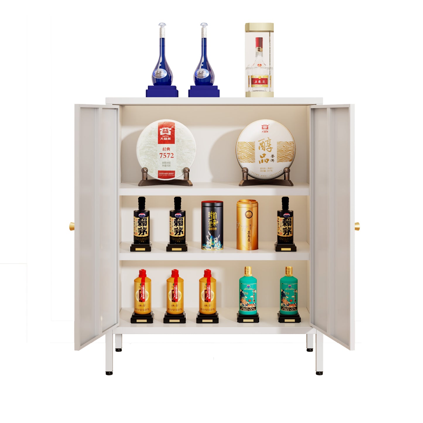 Metal filing cabinet, cupboard type