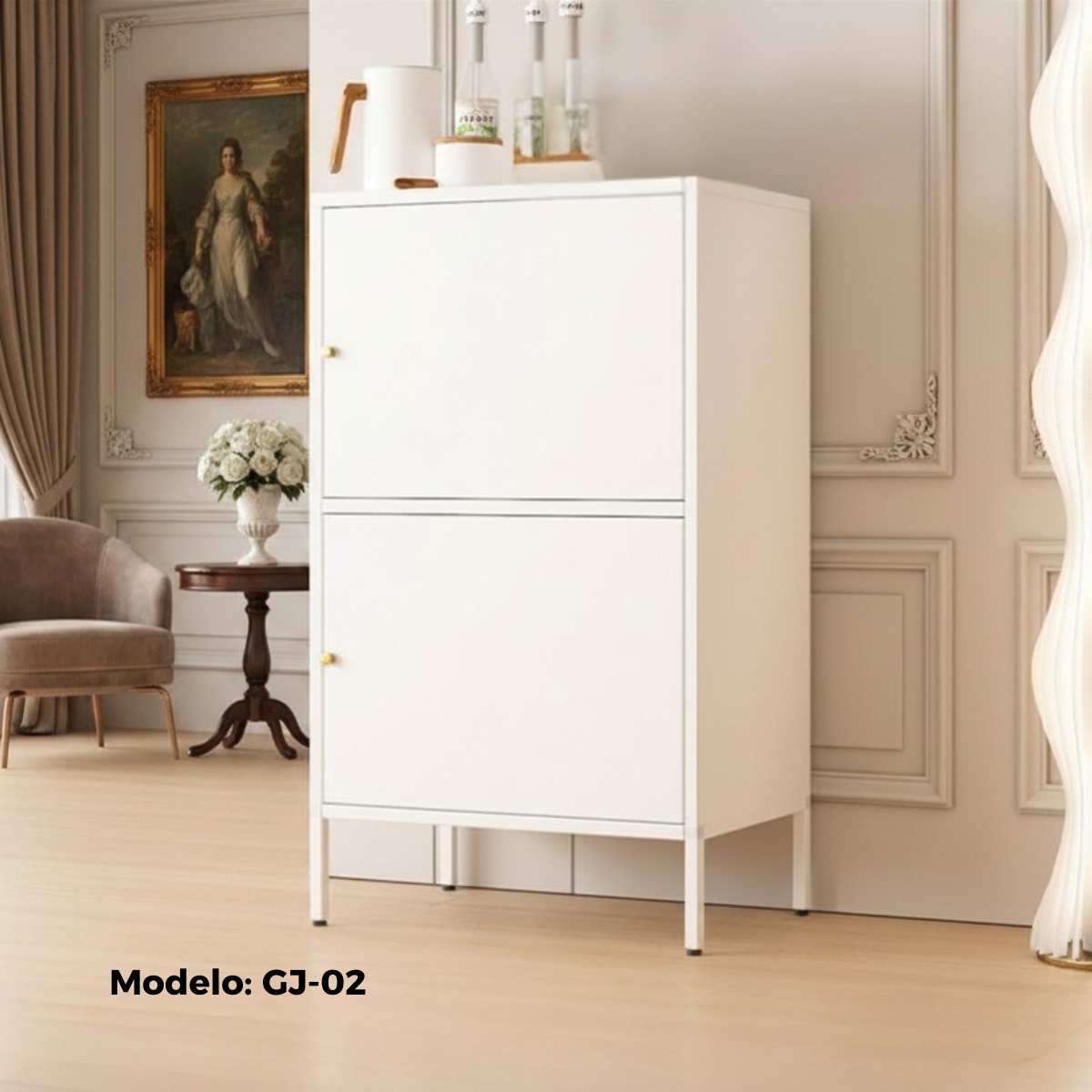 Multifunctional metal filing cabinet, cupboard type