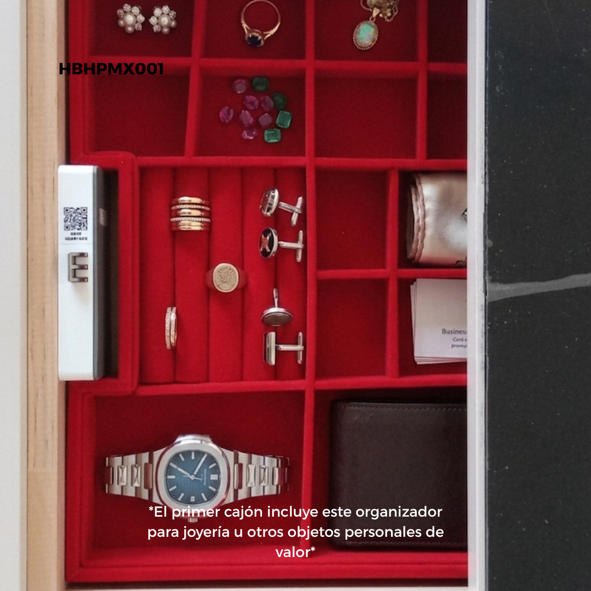 Mesa De Noche Inteligente Con Caja Fuerte Oculta