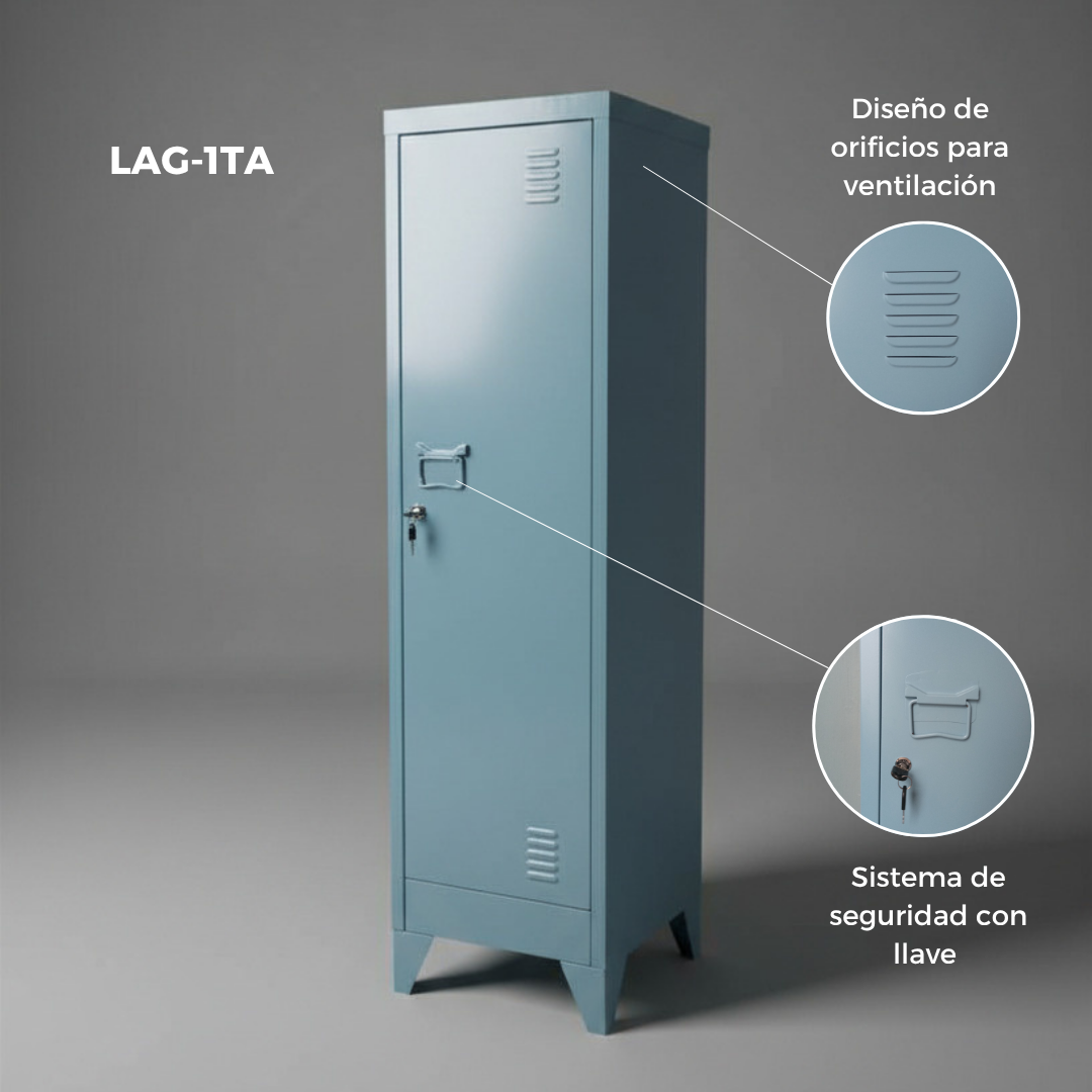 Locker metálico de 1 sección