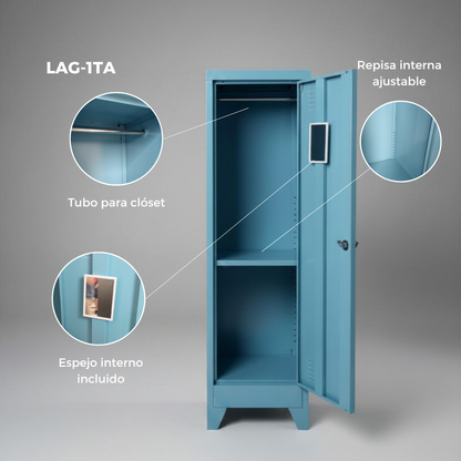 Locker metálico de 1 sección