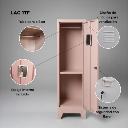 Locker metálico de 1 sección