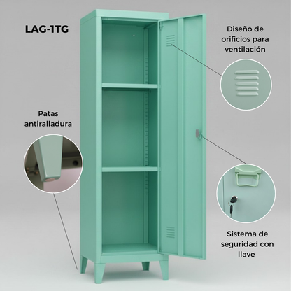 Locker metálico de 1 sección