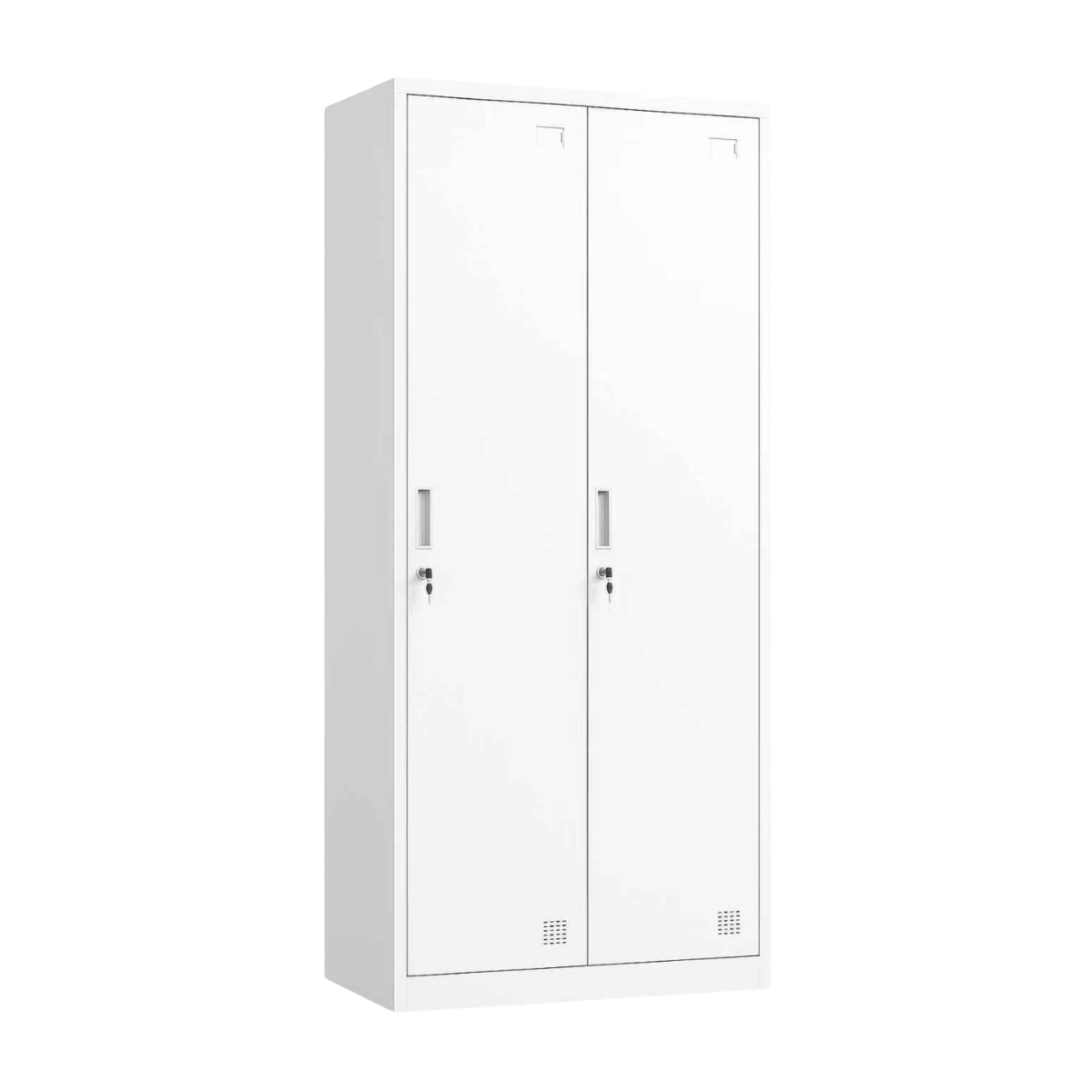 Metal Locker Cabinet with 2 Doors and Key