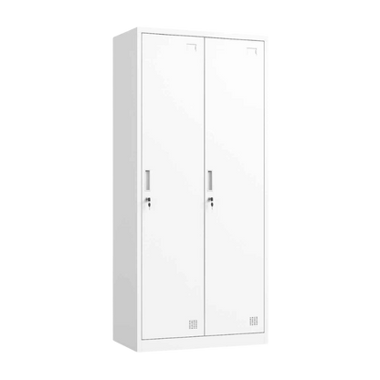 Metal Locker Cabinet with 2 Doors and Key