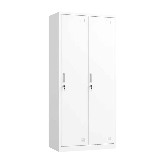 Locker Metálico 2 Puertas Blanco LC-02