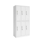 Locker Metálico 6 Puertas Blanco LC-06