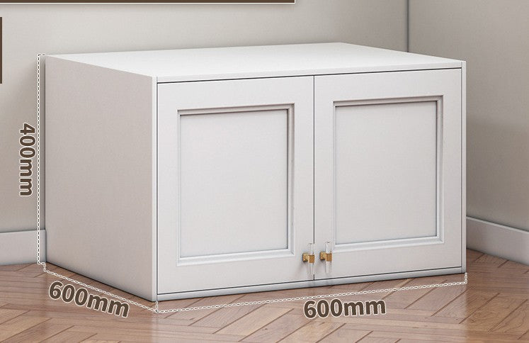 Metal Wardrobe Closet with 2 Doors, Hanging Rail, and 3 Drawers