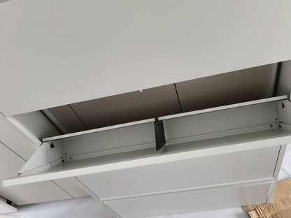 Zapatero Metal Moderno Organizador 4 Niveles Blanco