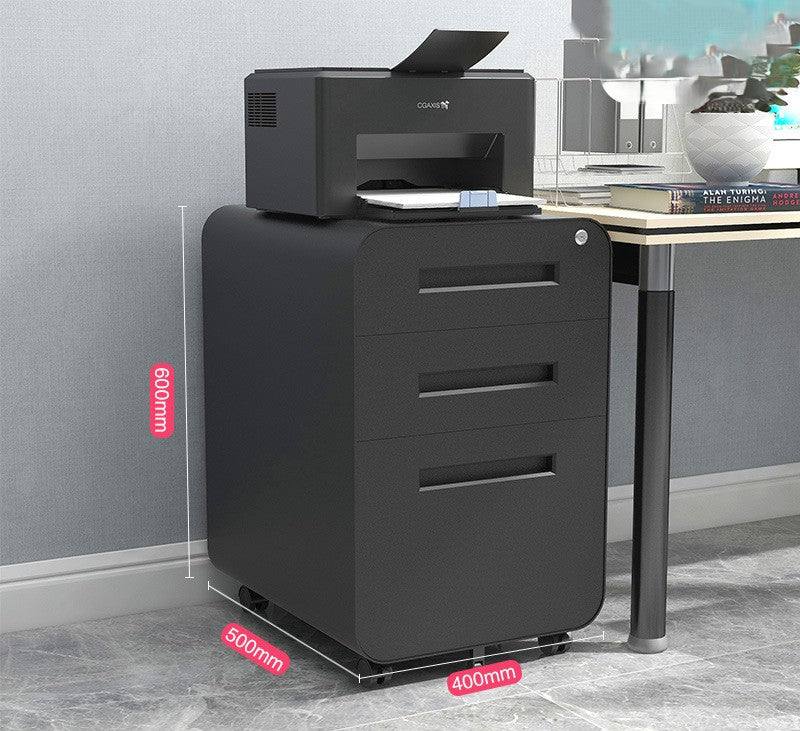 Archivero De 3 Cajones Con Llave Y Llantas MP-YH01W YH01S YH01B