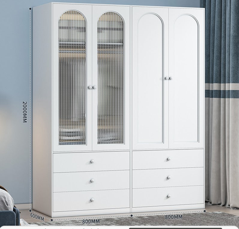 Armario Modular 2 Puertas 80cm FUERZA METAL | 200–240cm | White / Beige