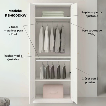 Armario Modular 2 Puertas 60cm