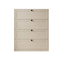 Cajonera metálica moderna de 4 niveles