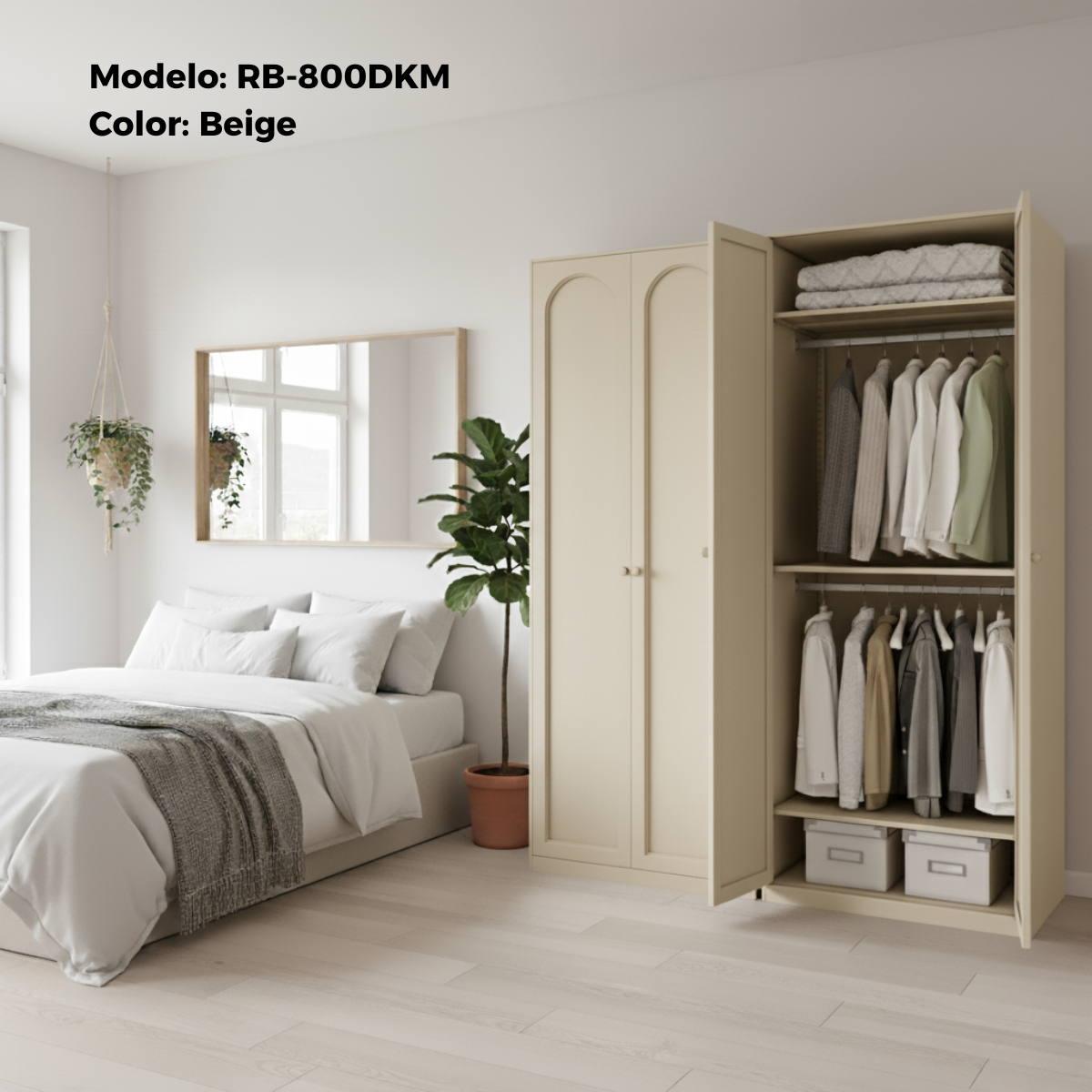 Armario Modular 2 Puertas 80cm