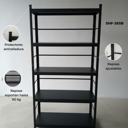 Librero Metálico de Acero – 5 Niveles