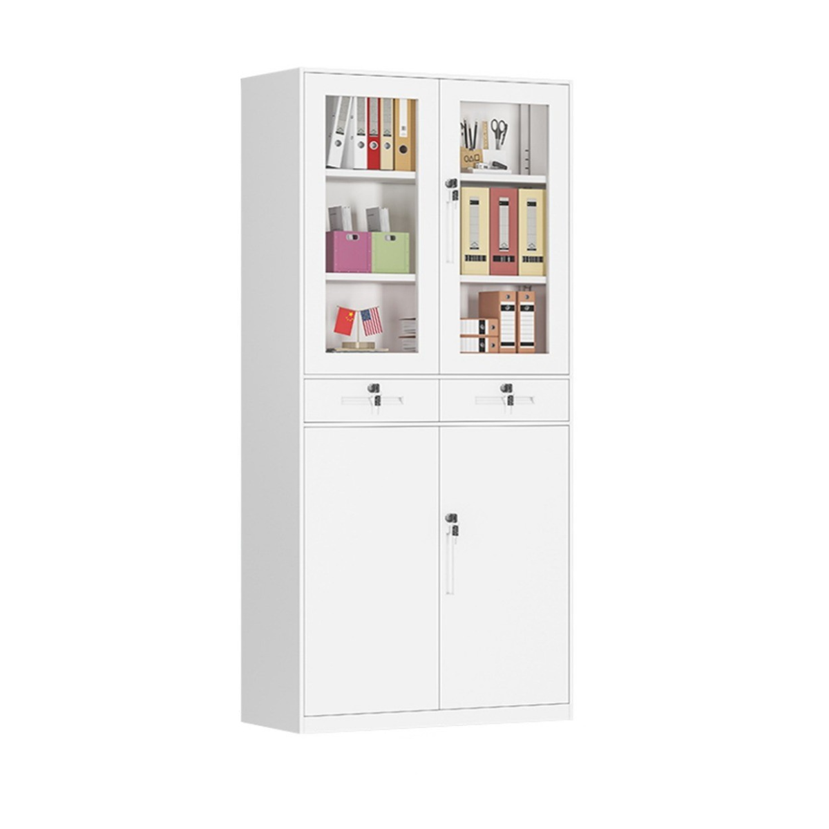 Archivero Closet Metálico con Puertas y cajones con llave