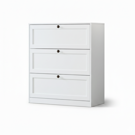 3-tier metal chest of drawers