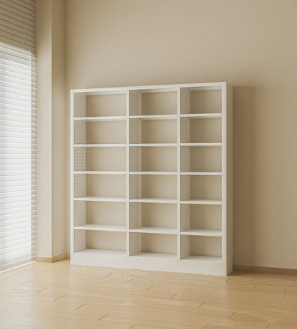 Librero Metálico Blanco Moderno | Estantería de Acero 200cm x 191cm x 30cm