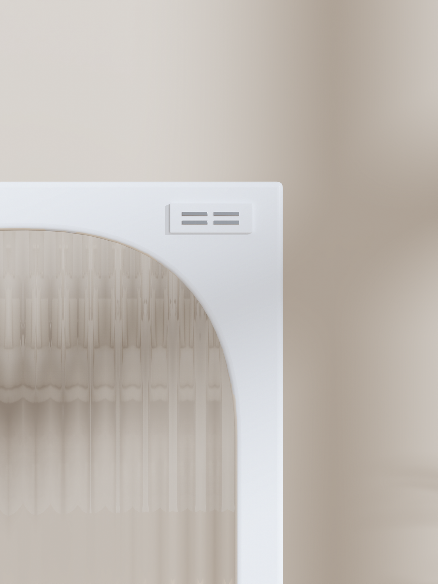 Cabinet with Transparent Cupboard-Style Door