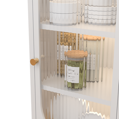 Cabinet with Transparent Cupboard-Style Door