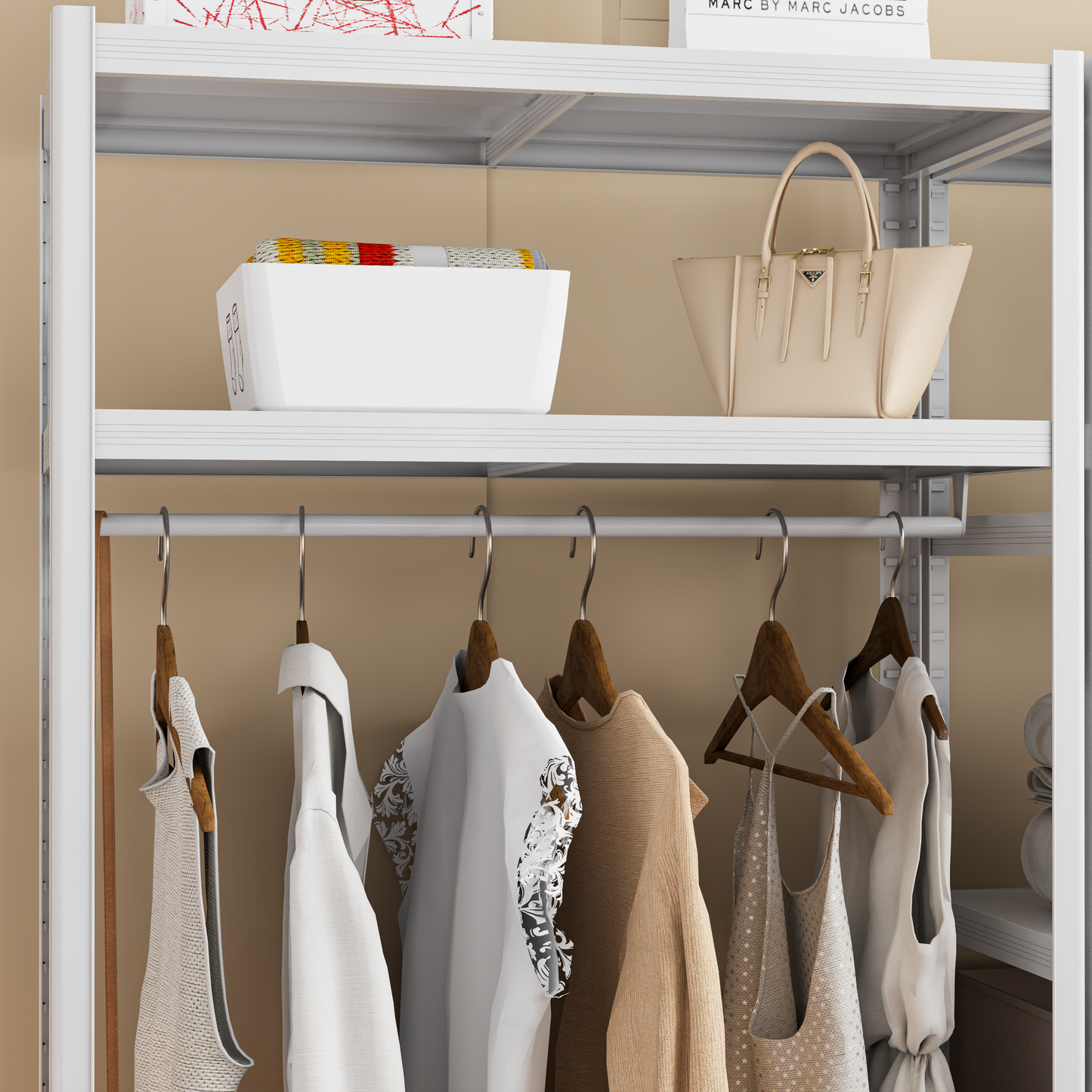 Closet Armable Ropero Armario Organizador Gran Capacidad Blanco