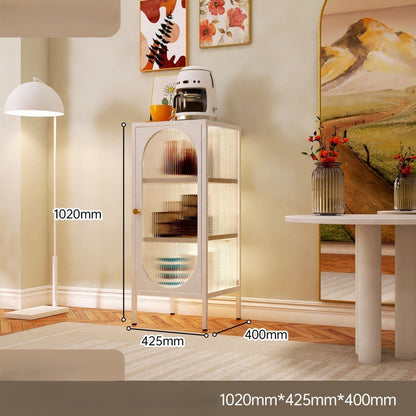 Cabinet with Transparent Cupboard-Style Door