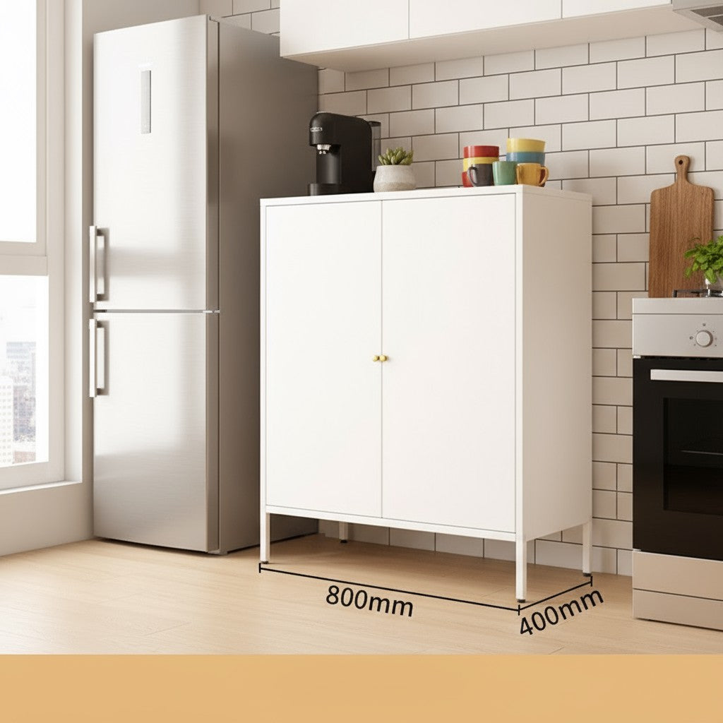 Metal filing cabinet, cupboard type